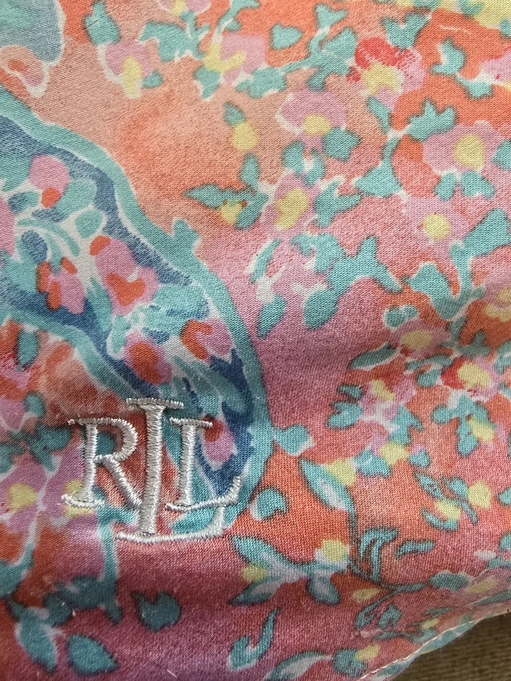 Ralph Lauren Pink and Light Blue Paisley Slip